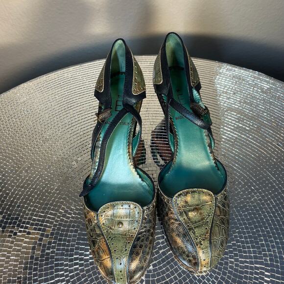 Italian kitten heel Mary Jane shoes size 37 - Picture 14 of 16